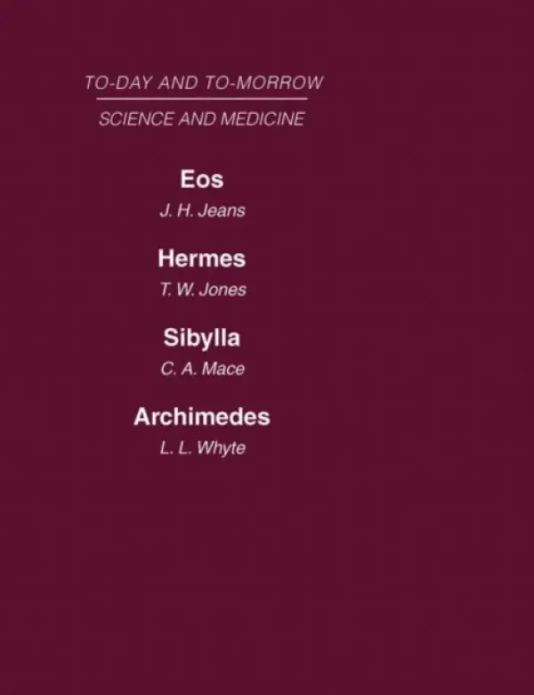Today and Tomorrow Volume 9 Science and Medicine - Jeans, Jones