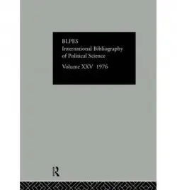IBSS: Political Science: 1976 Volume 25 - International Committee for Social Science Information and Documentation