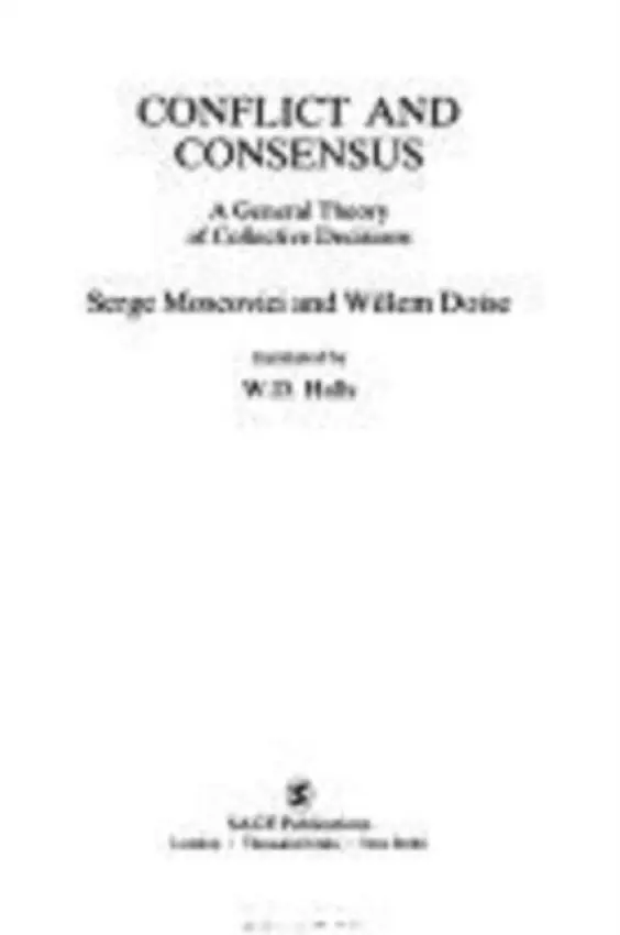 Conflict and Consensus - Moscovici, Serge a Doise, Willem