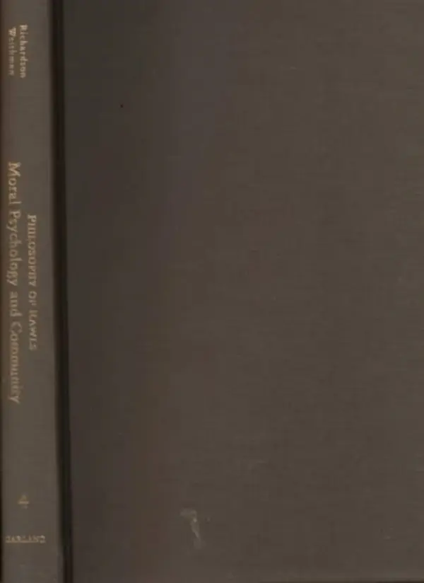 Moral Psychology and Community