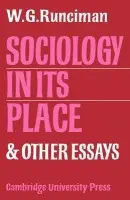Sociology In Its Place - Runciman