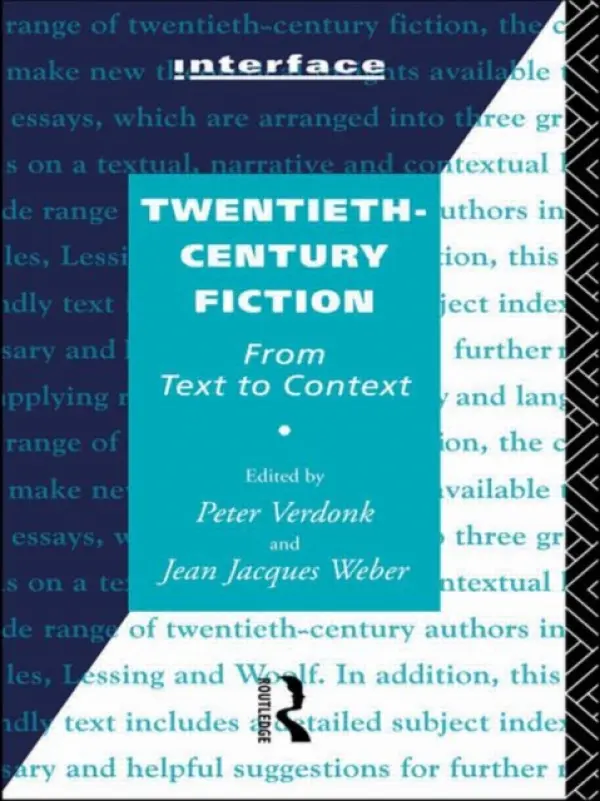 Twentieth-Century Fiction - Verdonk, Peter a Weber, Jean Jacques