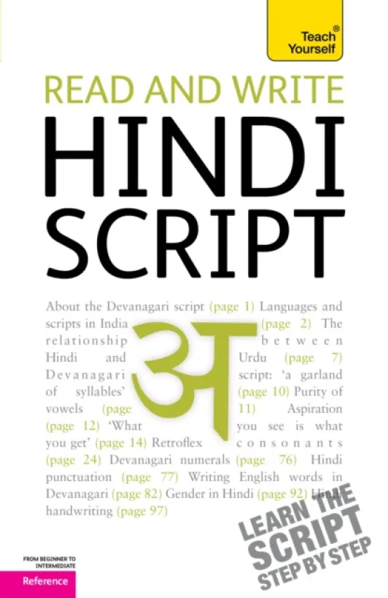 Read and write Hindi script: Teach Yourself - Snell, Dr Dr Rupert