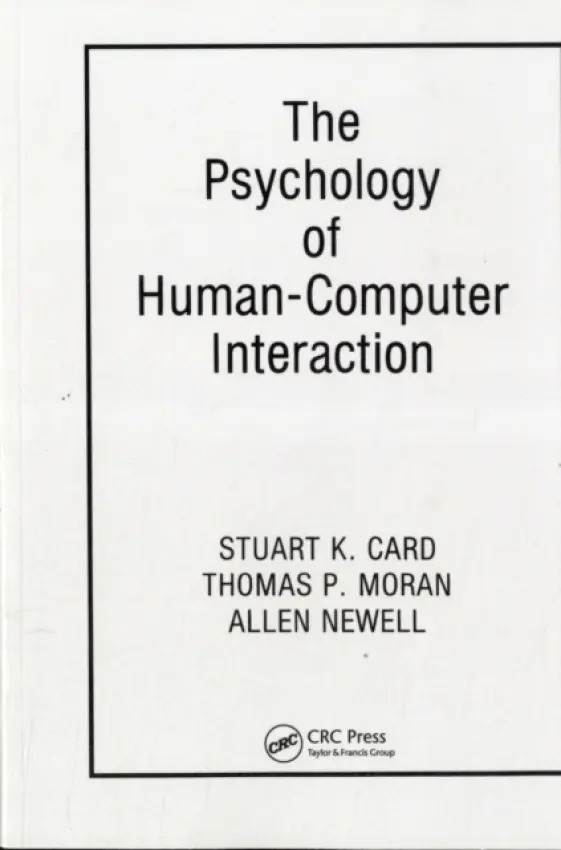 Psychology of Human-Computer Interaction