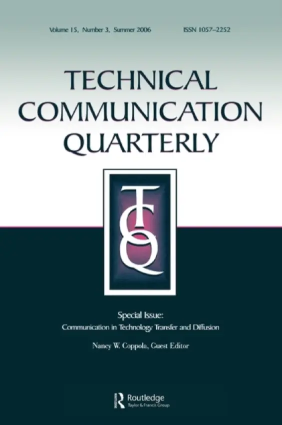 Communication Technology Transfer&Diffusion Tcq 15#3 - Coppola, Nancy W.