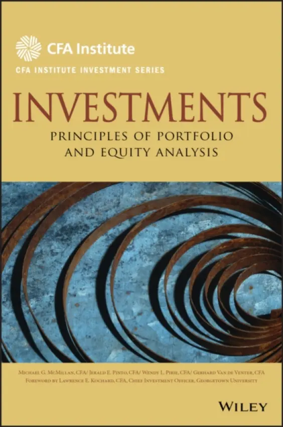 Investments - McMillan, Michael a Pinto, Jerald E. (TRM Services) a Pirie, Wendy L. a Van de Venter, Gerhard