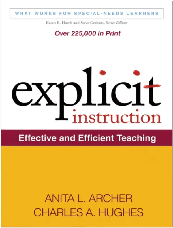 Explicit Instruction - Archer, Anita L. a Hughes, Charles A. (The Pennsylvania State University, United States)