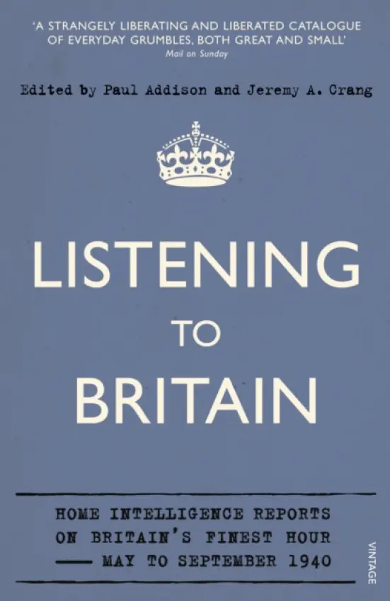 Listening to Britain - Crang, Jeremy A a Addison, Paul
