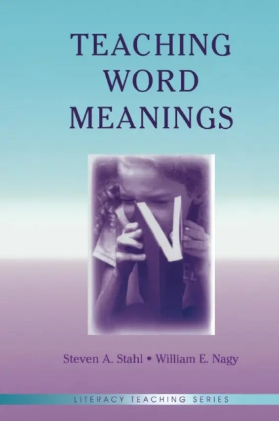 Teaching Word Meanings - Stahl, Steven A. a Nagy, William E.