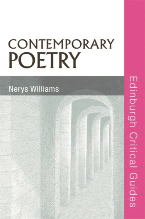Contemporary Poetry - Williams, Nerys (College Lecturer in American Literature in the School of English, University College Dublin)