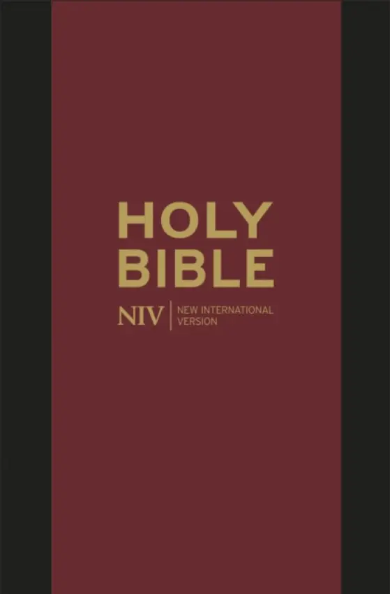 NIV Pocket Black Bonded Leather Bible with Zip - New International Version