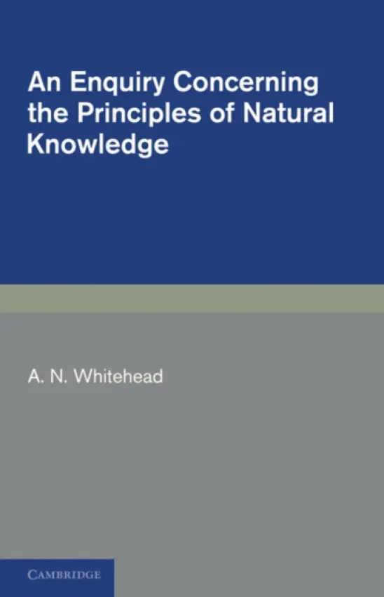 Enquiry Concerning the Principles of Natural Knowledge - Whitehead, A. N.