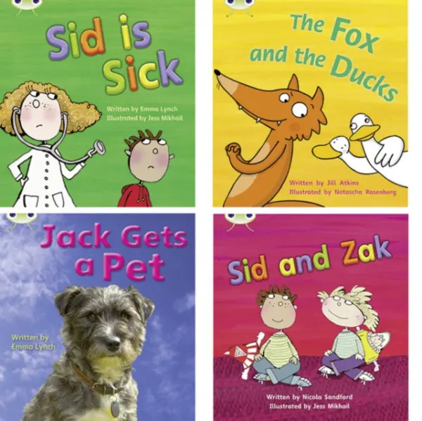 Learn to Read at Home with Bug Club Phonics: Pack 3 (Pack of 4 reading books with 3 fiction and 1 non-fiction) - Lynch, Emma a Atkins, Jill a Sandford, Nicola