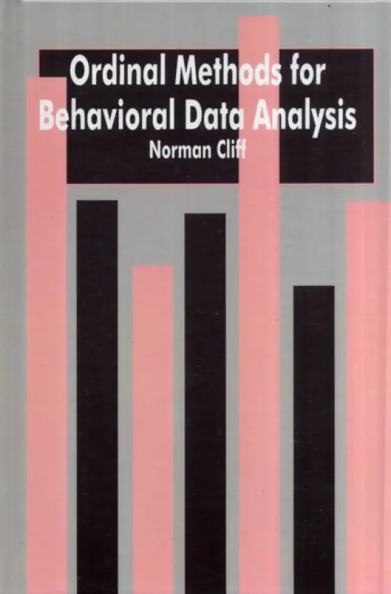 Ordinal Methods for Behavioral Data Analysis - Cliff, Norman