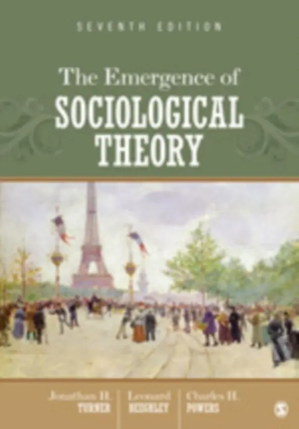Emergence of Sociological Theory - Turner, Jonathan H. a Beeghley, Leonard a Powers, Charles H.