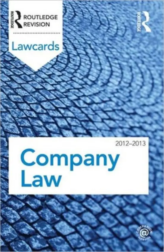 Company Lawcards 2012-2013 - Routledge