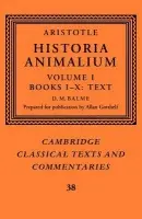 Aristotle: 'Historia Animalium': Volume 1, Books I-X: Text - Aristotle