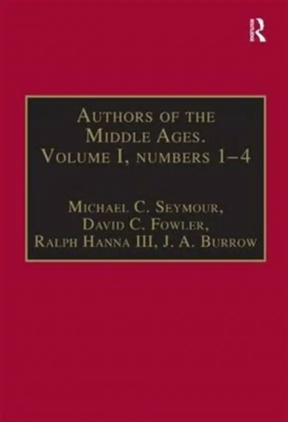 Authors of the Middle Ages. Volume I, Nos 1-4 - Fowler, David C. a Burrow, J. A.
