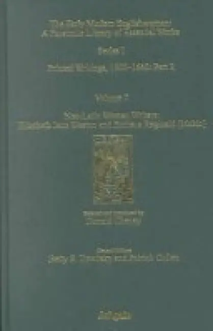 Printed Writings 1500-1640: Series I, Part Two - Travitsky, Betty S. a Cullen, Patrick