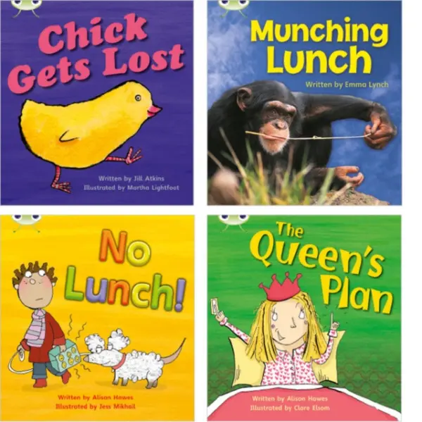 Learn to Read at Home with Bug Club Phonics: Pack 4 (Pack of 4 reading books with 3 fiction and 1 non-fiction) - Atkins, Jill a Lynch, Emma a Hawes, Alison