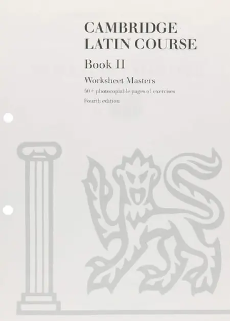 Cambridge Latin Course Book 2 Worksheet Masters 4th Edition - Cambridge School Classics Project