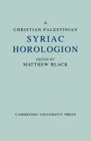 Christian Palestinian Syriac Horologion