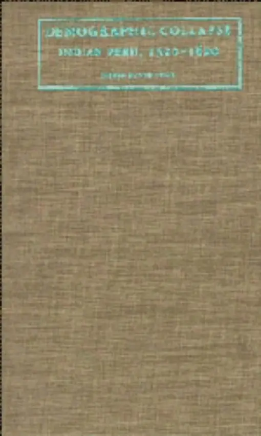 Demographic Collapse - Cook, Noble David