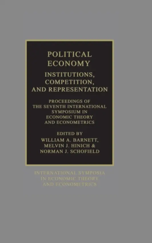 Political Economy: Institutions, Competition and Representation