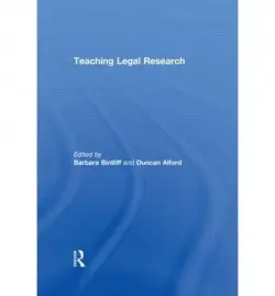 Teaching Legal Research