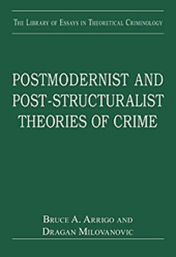 Postmodernist and Post-Structuralist Theories of Crime - Milovanovic, agan