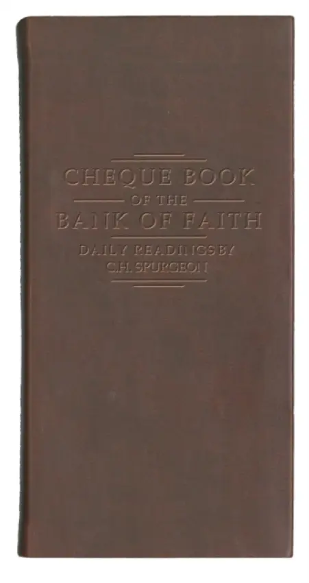 Chequebook of the Bank of Faith - Burgundy - C. H. Spurgeon