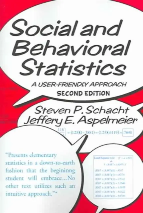 Social and Behavioral Statistics - Schacht, Steven P.