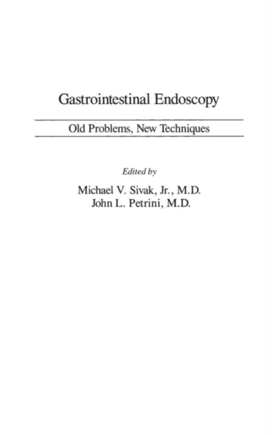Gastrointestinal Endoscopy - Petrini, John a Sivak, Michael V.