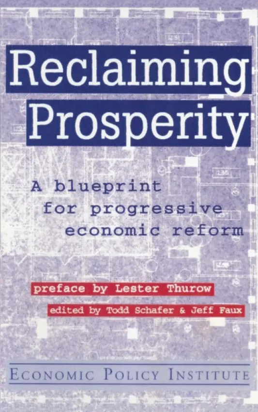 Reclaiming Prosperity - Schafer, Todd a Faux, Jeff