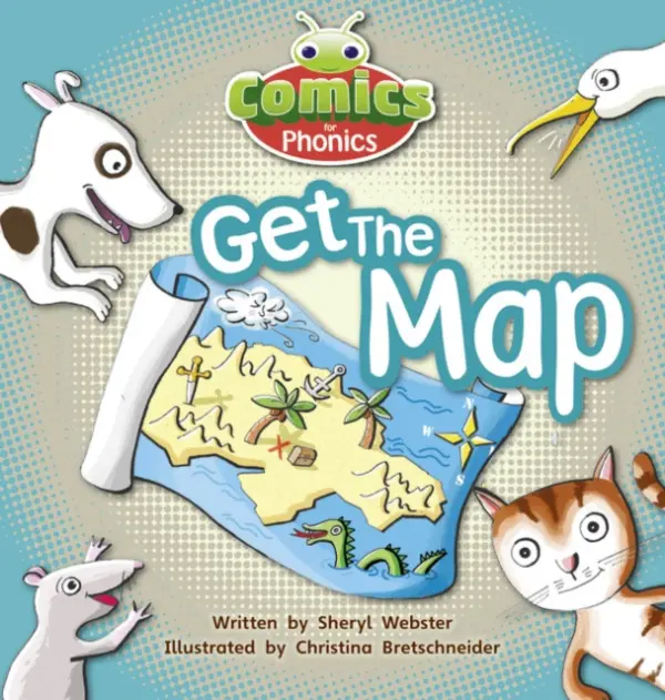 Bug Club Comics for Phonics Reception Phase 2 Set 05 Get the Map! - Sheryl Webster