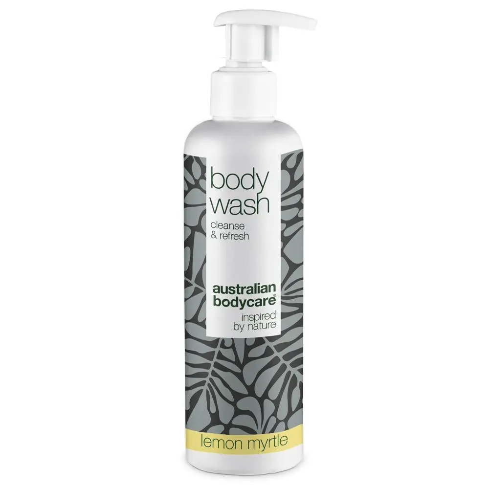 250 ml Sprchový gel Lemon Myrtle — Účinný sprchový gel proti pupínkům, černým tečkám a nečisté pokožce se svěží citrusovou vůní