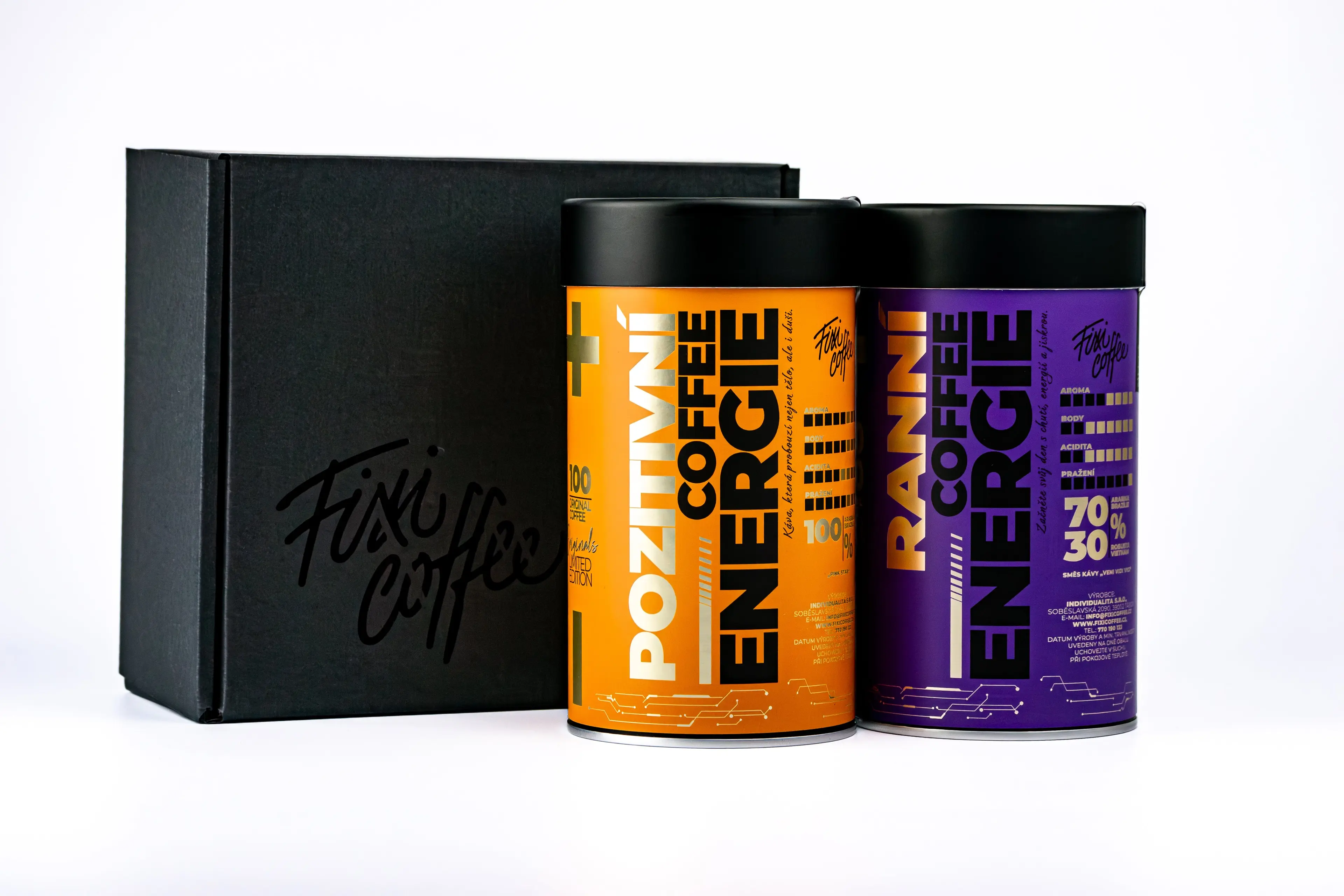 Fixi Coffee Energie – Dávka energie - dárková sada (2x250 g)