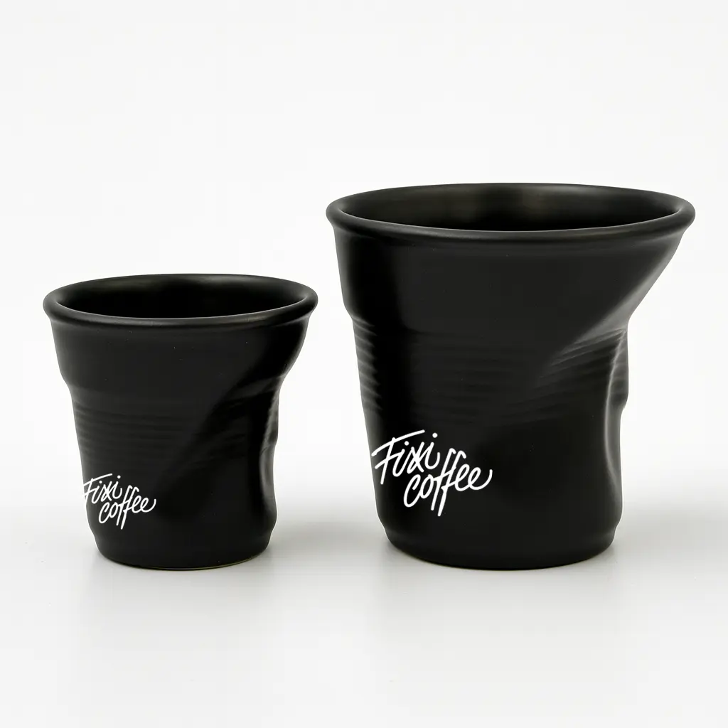 Pomačkaný hrnek Fixi Coffee