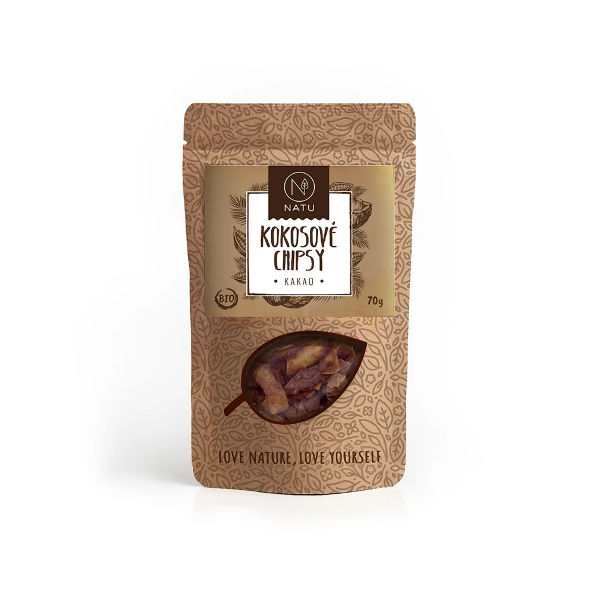 Natu kokosové chipsy BIO Kakao