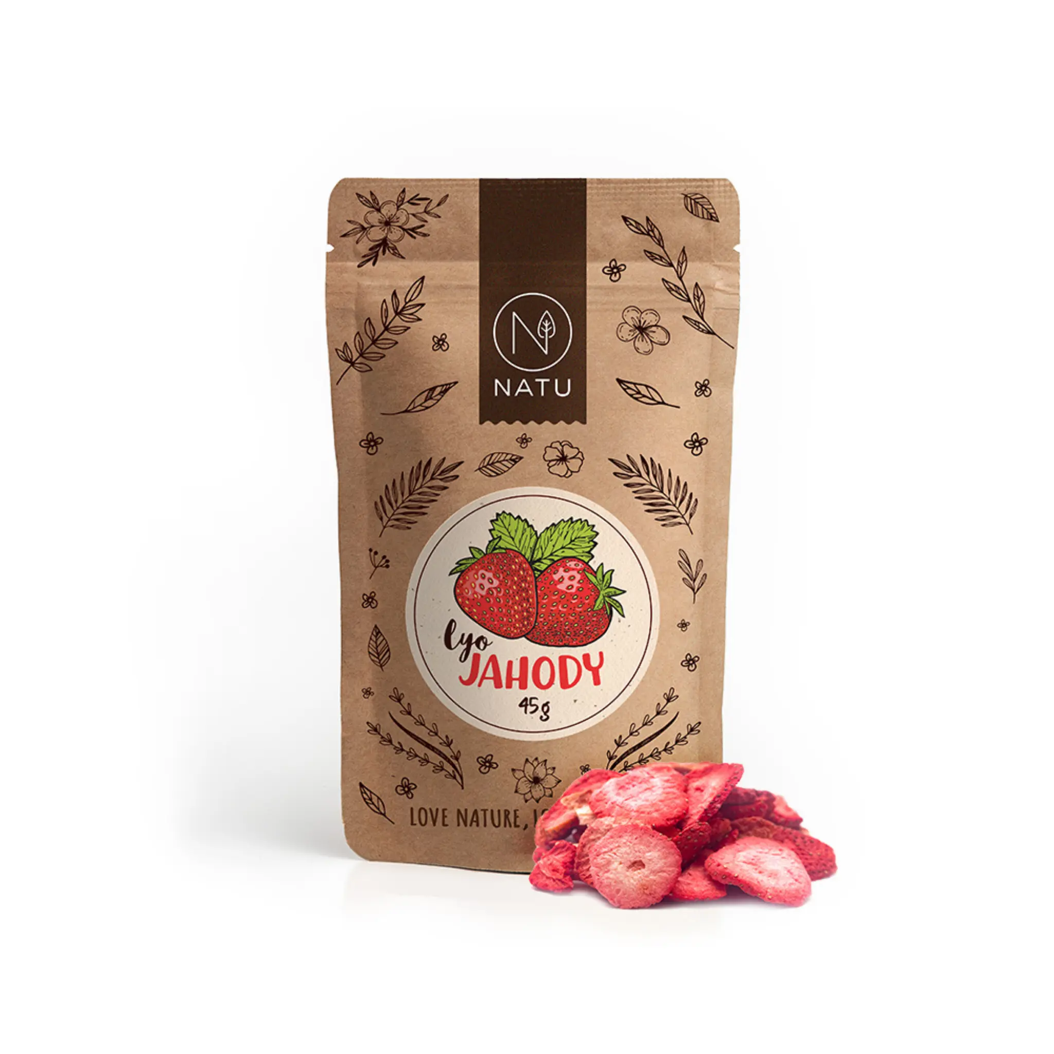 Natu lyofilizované jahody 45 g