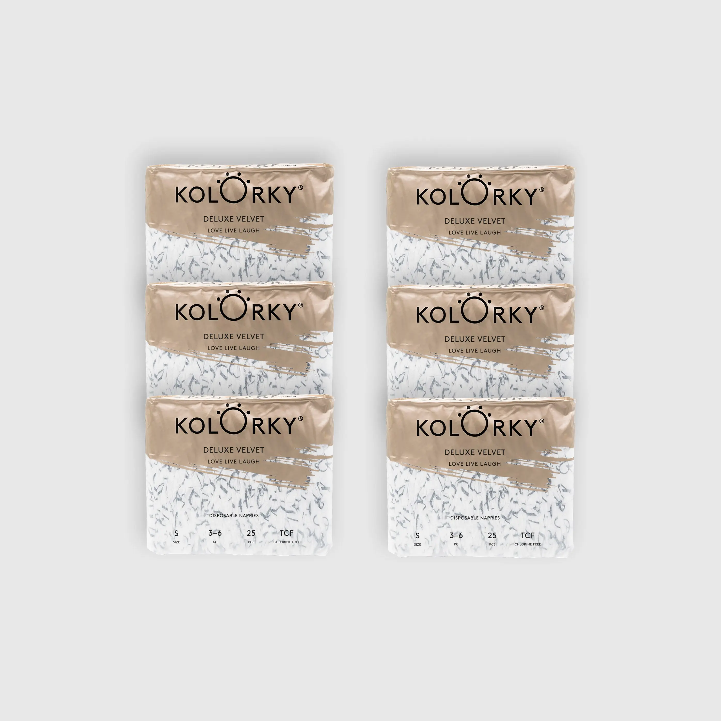 DELUXE VELVET Love Live Laugh S (3–6 kg | 25 ks) / Výhodné balení (6 ks)