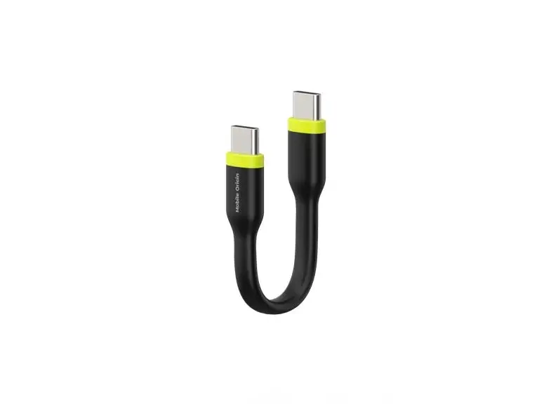 Kabel 60W Mobile Origin Compact USB-C / USB-C 10 cm - černý