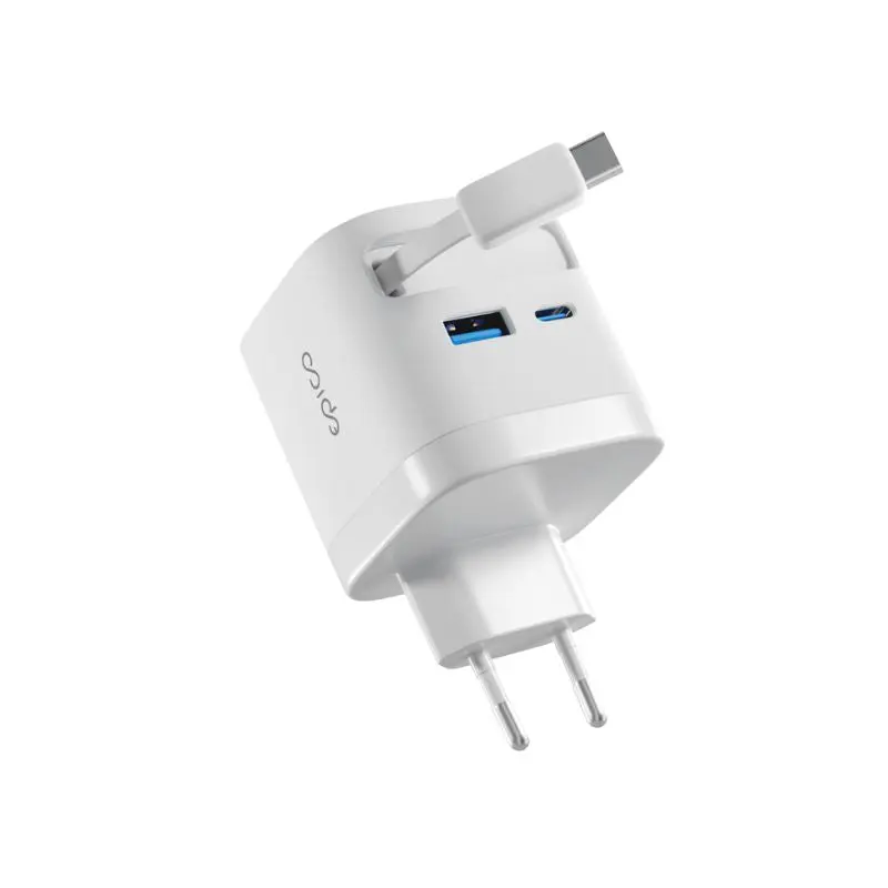 Epico UltraBoost EA65c 65W GaN nabíječka s vestavěným USB-C kabelem