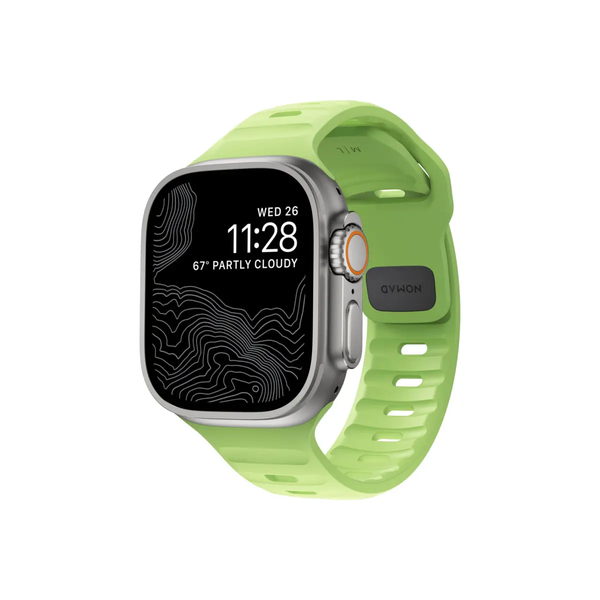 Řemínek pro Apple Watch 42/44/45/49 mm Nomad Sport Strap Glow 2.0