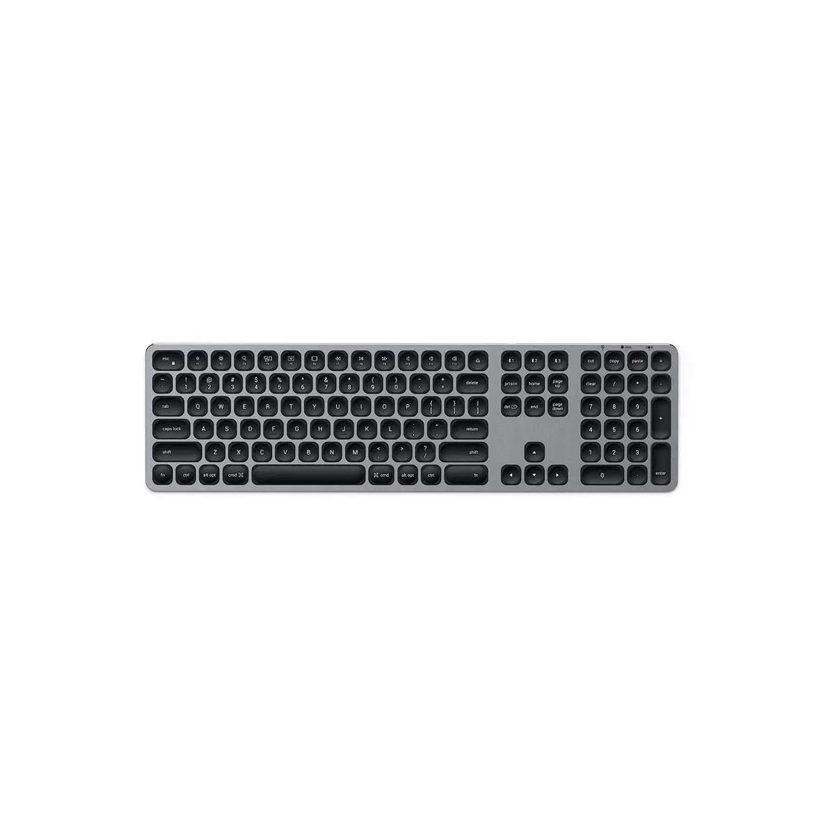 Hliníková bezdrátová Bluetooth klávesnice pro Mac Satechi (americká) - vesmírně šedá