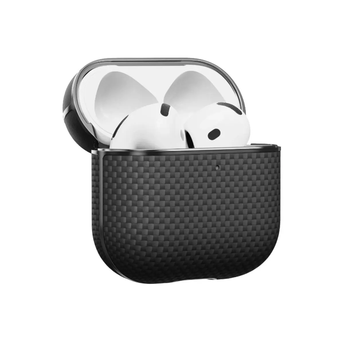 Pitaka Aramid Fiber pouzdro Apple AirPods 4 black/grey