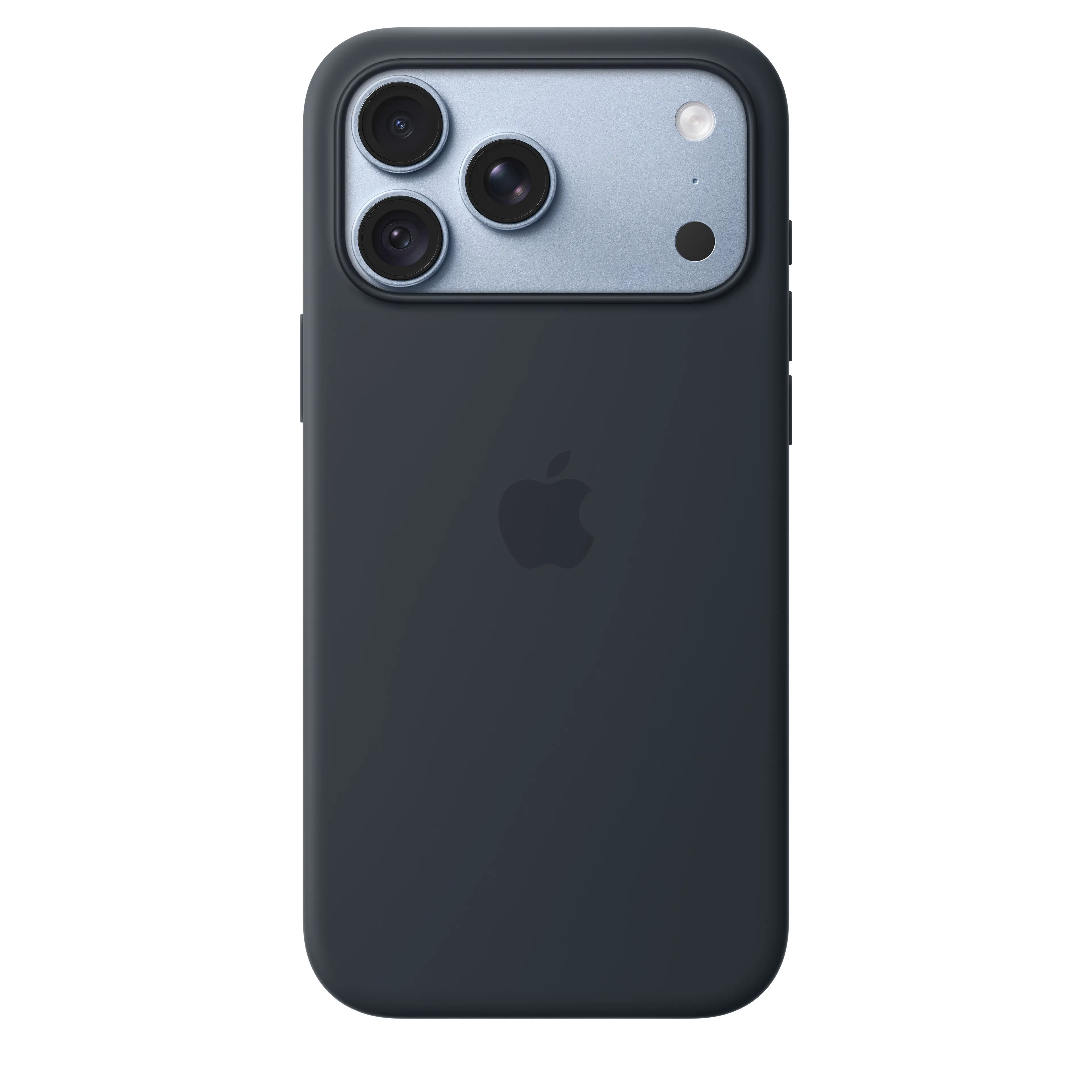 iPhone 18 Pro Max Silicone Case with MS - N.Blue