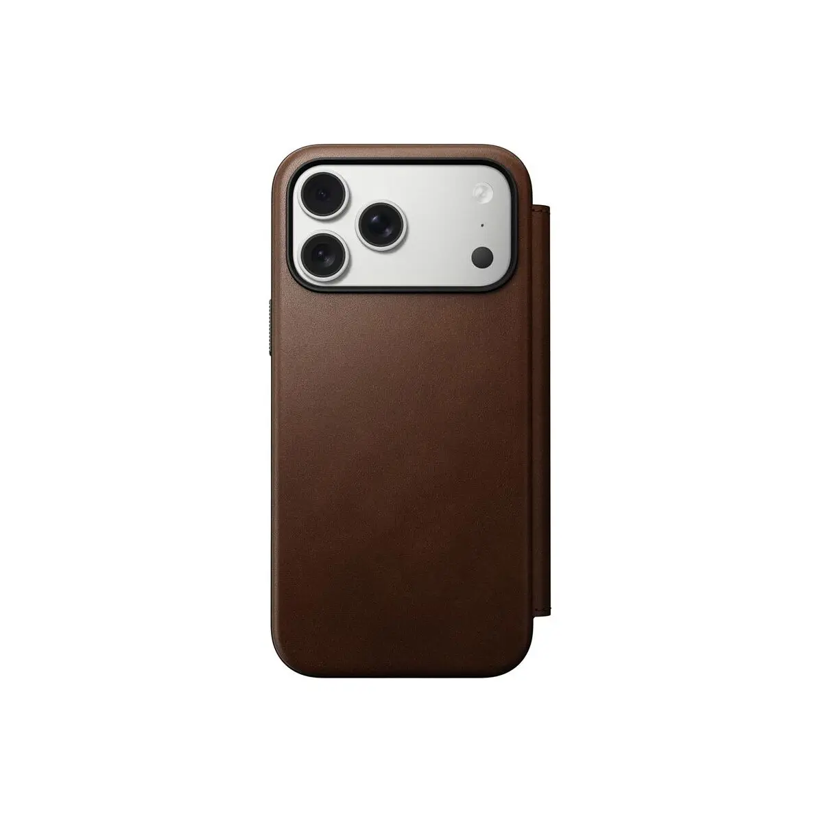 Nomad Modern Leather Folio MagSafe kožené pouzdro iPhone 17 Pro Max Brown