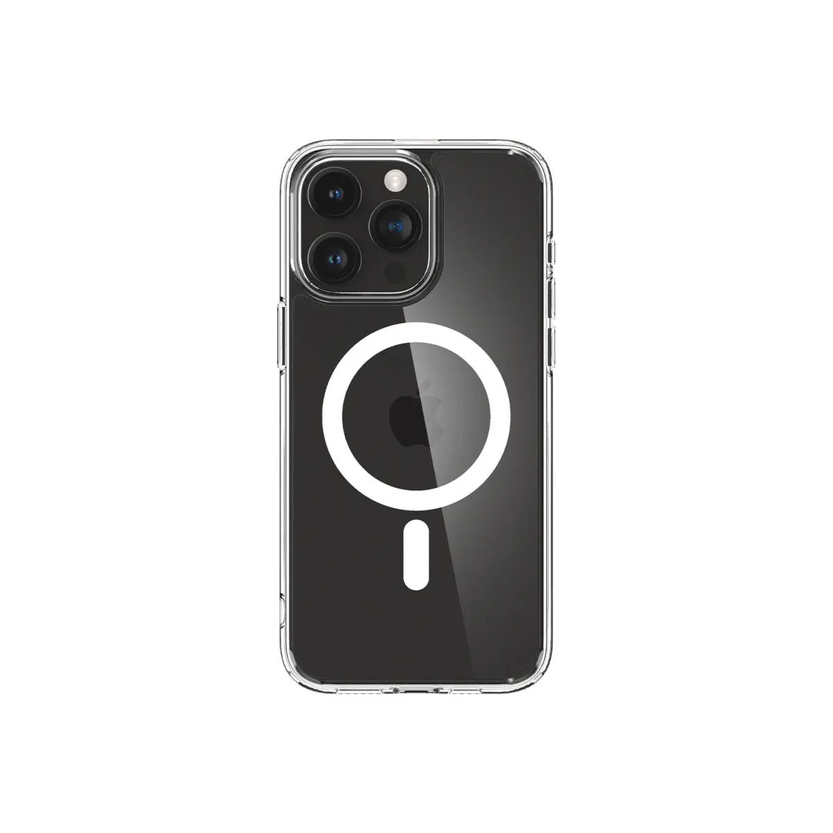 Kryt pro iPhone 15 Pro Spigen Crystal Hybrid MagSafe - bílý