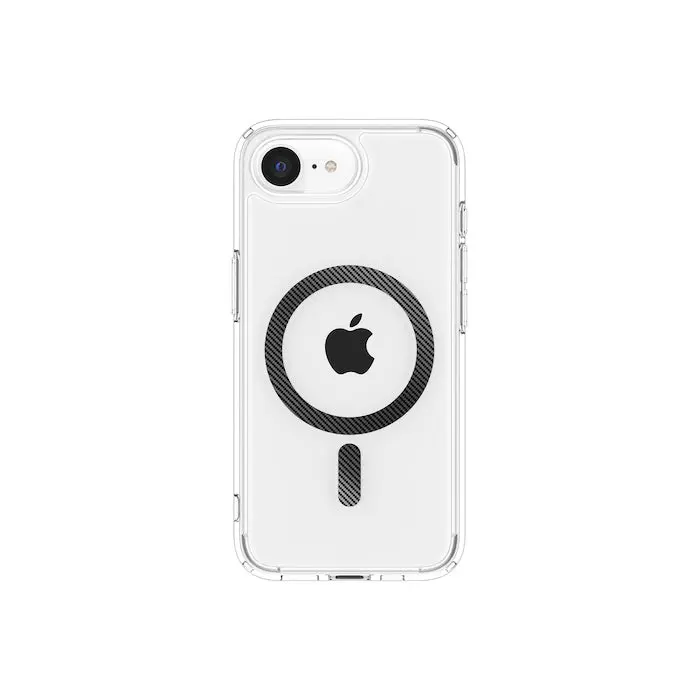 MagSafe kryt pro iPhone 16e Spigen Ultra Hybrid - průhledný karbon